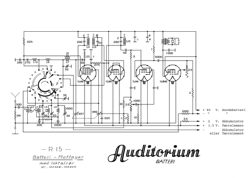 Auditorium Batteri ; Radionette; Oslo (ID = 2450550) Radio