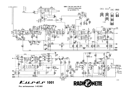 Kurér 1001 FM; Radionette; Oslo (ID = 2450408) Radio