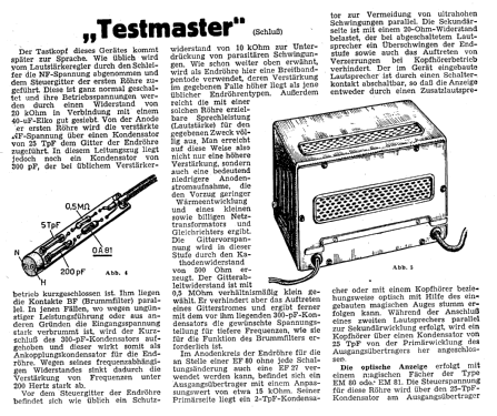 Signalverfolger Testmaster ; Radiopraktiker, Wien (ID = 730593) Bausatz