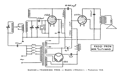 Clitumno 210P; Radiopron Radio F. (ID = 2600266) Radio