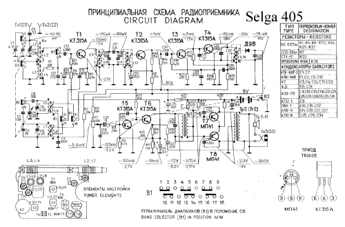 Selga 405; Radiotehnika RT - (ID = 112072) Radio