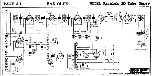 10 Tube Super SR229 ; Radolek Co., Chicago (ID = 393871) Radio