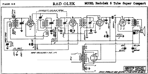Compact 5 Tube Super SR231; Radolek Co., Chicago (ID = 393810) Radio