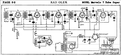 Marvelo 7 Tube Super SR228; Radolek Co., Chicago (ID = 393806) Radio