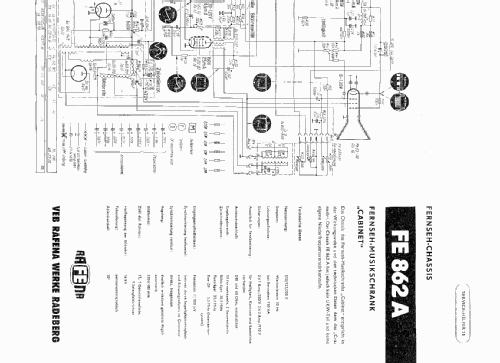 Cabinet II FE862A; Rafena Werke (ID = 172224) Television