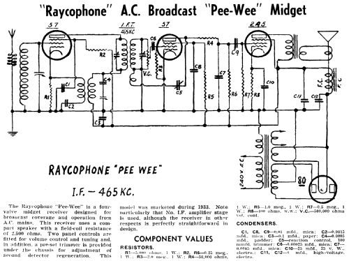 Pee-Wee ; Raycophone Ltd., (ID = 1926645) Radio