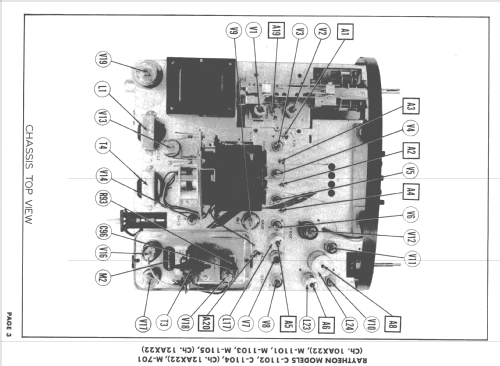 C-1102 Ch= 12AX22; Raytheon Mfg. Co.; (ID = 1666415) Television