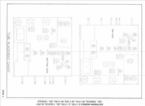 C-1102 Ch= 12AX22; Raytheon Mfg. Co.; (ID = 1666417) Television