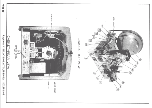 C-1102 Ch= 12AX22; Raytheon Mfg. Co.; (ID = 1666421) Television