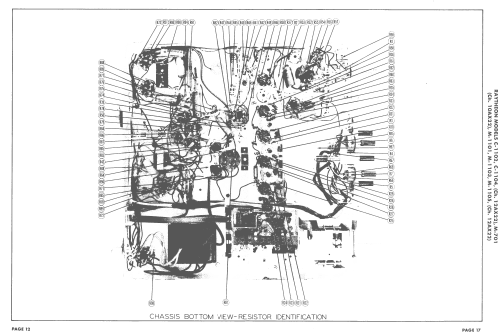 C-1102 Ch= 12AX22; Raytheon Mfg. Co.; (ID = 1666423) Télévision