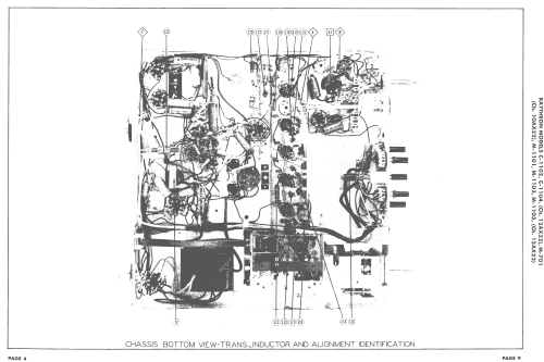 C-1104 Ch= 12AX22; Raytheon Mfg. Co.; (ID = 1666400) Television