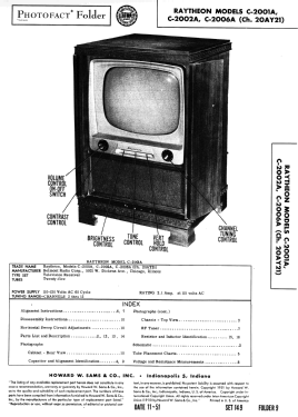 C-2002A Ch= 20AY21; Raytheon Mfg. Co.; (ID = 2969276) Televisore