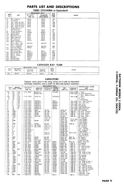 C-2002A Ch= 20AY21; Raytheon Mfg. Co.; (ID = 2969283) Televisore