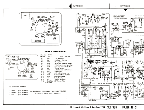 C-212B Ch= 21T42; Raytheon Mfg. Co.; (ID = 2736493) Television