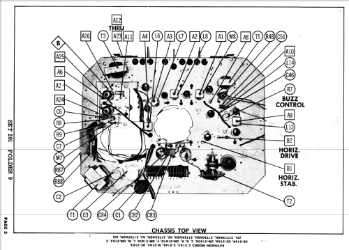 C-2163 Ch= 21T27AS; Raytheon Mfg. Co.; (ID = 2643134) Television