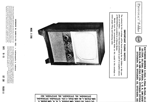 C-2163 Ch= 21T27AS; Raytheon Mfg. Co.; (ID = 2643136) Televisore