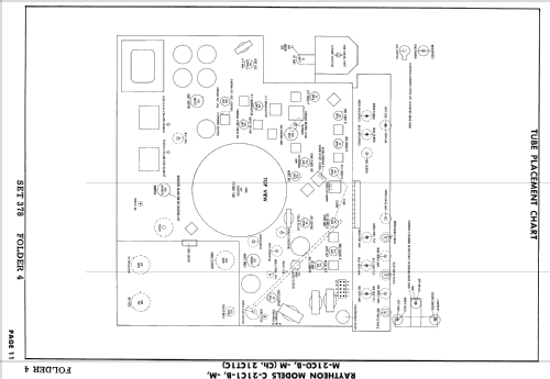 C-21C1-B Ch= 21CT1C; Raytheon Mfg. Co.; (ID = 2469559) Television