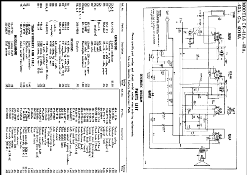 CR-41A Ch= 4D16-A; Raytheon Mfg. Co.; (ID = 215938) Radio