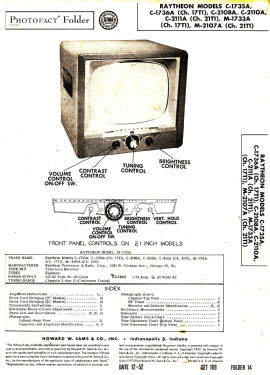 M-1733A Ch= 17T1; Raytheon Mfg. Co.; (ID = 3126954) Televisión