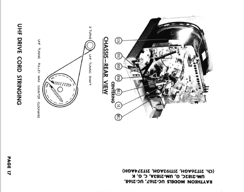 UC-2167 Ch= 21T26AGH; Raytheon Mfg. Co.; (ID = 2670098) Televisore