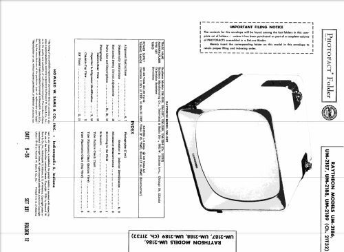 UM-2187 Ch= 21T32; Raytheon Mfg. Co.; (ID = 1911064) Television