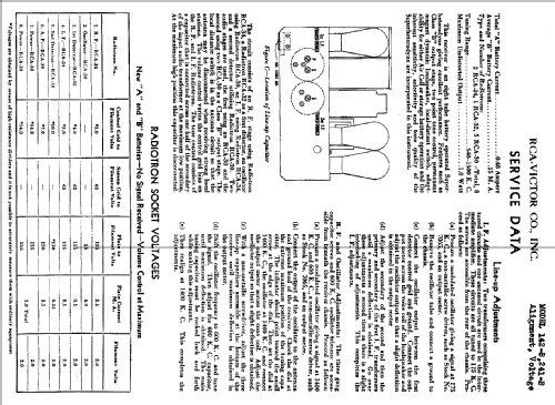 142-B ; RCA RCA Victor Co. (ID = 1012773) Radio