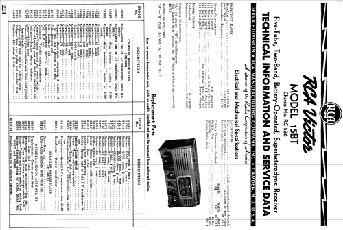 15BT Ch= RC-526; RCA RCA Victor Co. (ID = 1054012) Radio