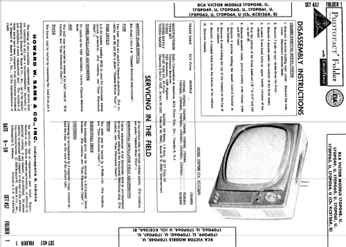 170P061U, 170P063U, 170P064U Ch= KCS126B; RCA RCA Victor Co. (ID = 619441) Televisión