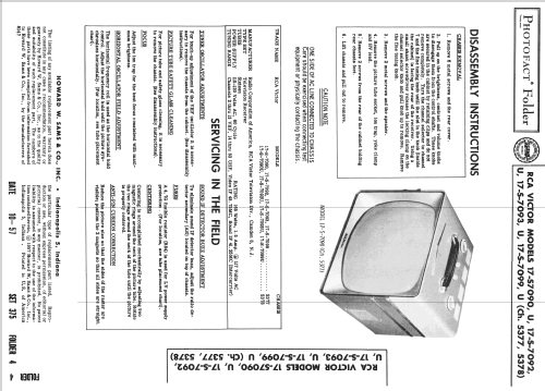 17-S-7090U Ch= 5378; RCA RCA Victor Co. (ID = 2454822) Television