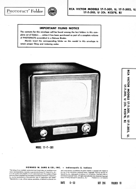 17-T-310 Ch= KCS78, B; RCA RCA Victor Co. (ID = 3173486) Television