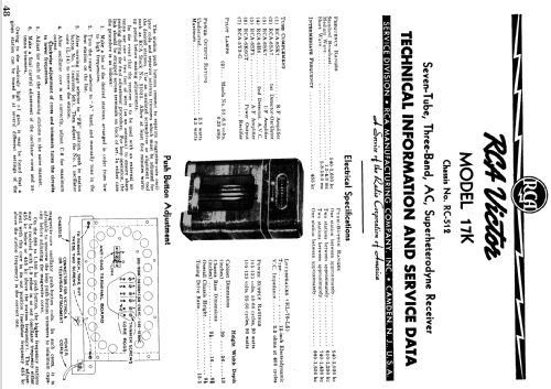 17K Ch= RC-512; RCA RCA Victor Co. (ID = 1047563) Radio