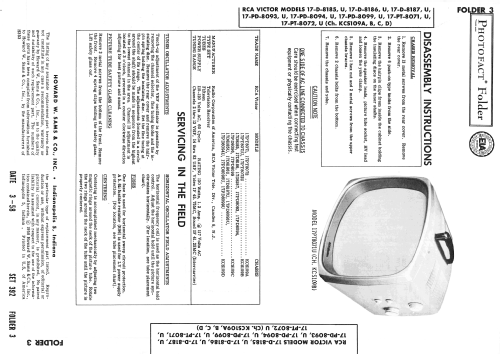 17PD8093 Ch= KCS109C; RCA RCA Victor Co. (ID = 2556758) Television