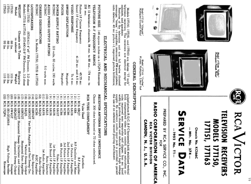 17T163 'Crafton' Ch= KCS66C; RCA RCA Victor Co. (ID = 1238558) Télévision