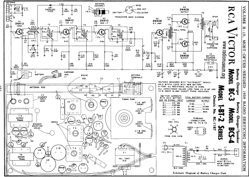 1-BT-2 RC-1187 Chassis; RCA RCA Victor Co. (ID = 60384) Radio