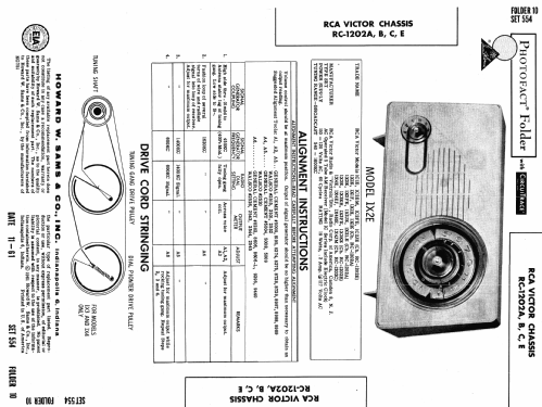 1-X-1F 'The Colorflair' Ch= RC-1202A; RCA RCA Victor Co. (ID = 1483951) Radio