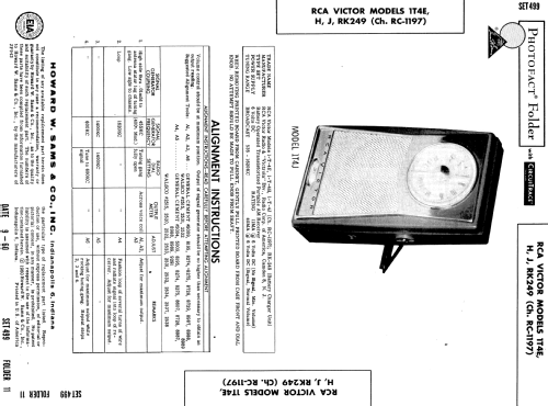 1T4E Ch= RC-1197; RCA RCA Victor Co. (ID = 581512) Radio
