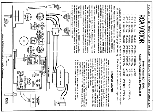 1VE094 Ch= RC-1206A + RS-193 ; RCA RCA Victor Co. (ID = 162247) Radio