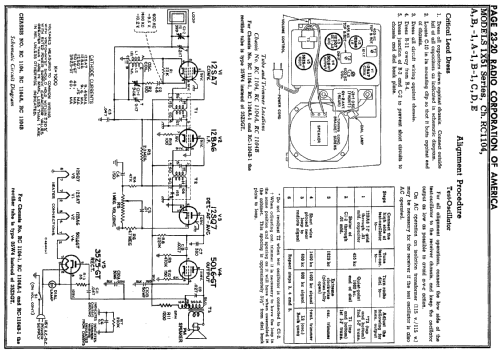 1x55 Ch= RC1104A-1; RCA RCA Victor Co. (ID = 98364) Radio