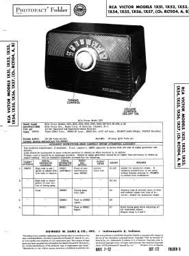 1X57 Ch= RC 1104B; RCA RCA Victor Co. (ID = 3066643) Radio