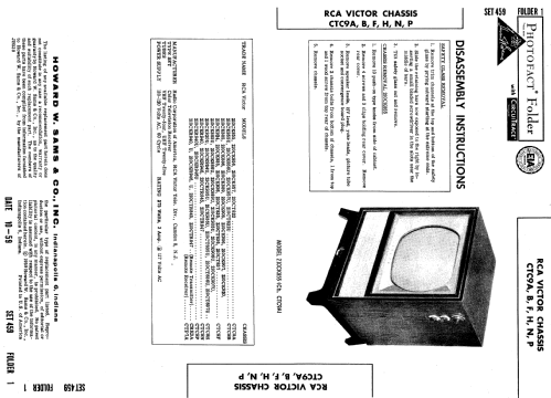 210CK885U Ch= CTC9H; RCA RCA Victor Co. (ID = 593781) Television