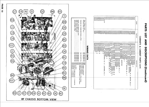 210DK635, -U, 210DK636, 210DT572 Ch= KCS129A, E, F; RCA RCA Victor Co. (ID = 633795) Television