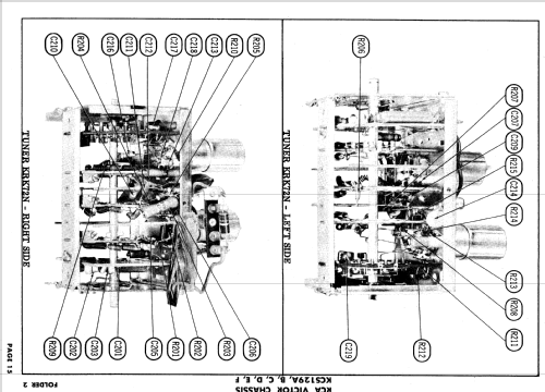 210DK635, -U, 210DK636, 210DT572 Ch= KCS129A, E, F; RCA RCA Victor Co. (ID = 633798) Television