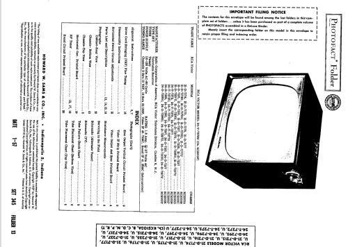 21-D-7175 Ch= KCS103A; RCA RCA Victor Co. (ID = 1785559) Televisore