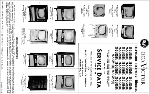 21-S-5252 'Wister' Ch= KCS88B; RCA RCA Victor Co. (ID = 1544587) Télévision