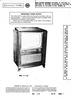 21-T-322 Ch= KCS82, B; RCA RCA Victor Co. (ID = 3175852) Television