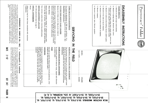 21-T-7117 Ch= KCS98A; RCA RCA Victor Co. (ID = 1838850) Television