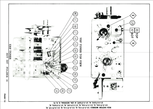 21-T-7152U Ch= KCS98C; RCA RCA Victor Co. (ID = 1839963) Fernseh-E