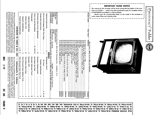 21-T-7385 Ch= KCS104A; RCA RCA Victor Co. (ID = 1823297) Television