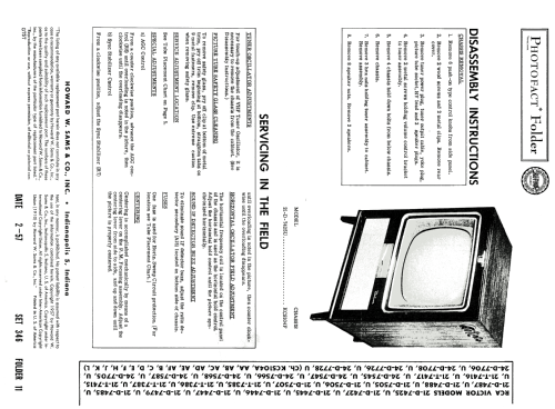 21-T-7385U Ch= KCS104B; RCA RCA Victor Co. (ID = 1828135) Television