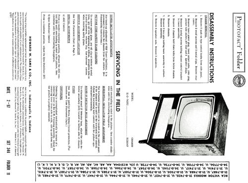 21-T-7386 Ch= KCS104A; RCA RCA Victor Co. (ID = 1823306) Television